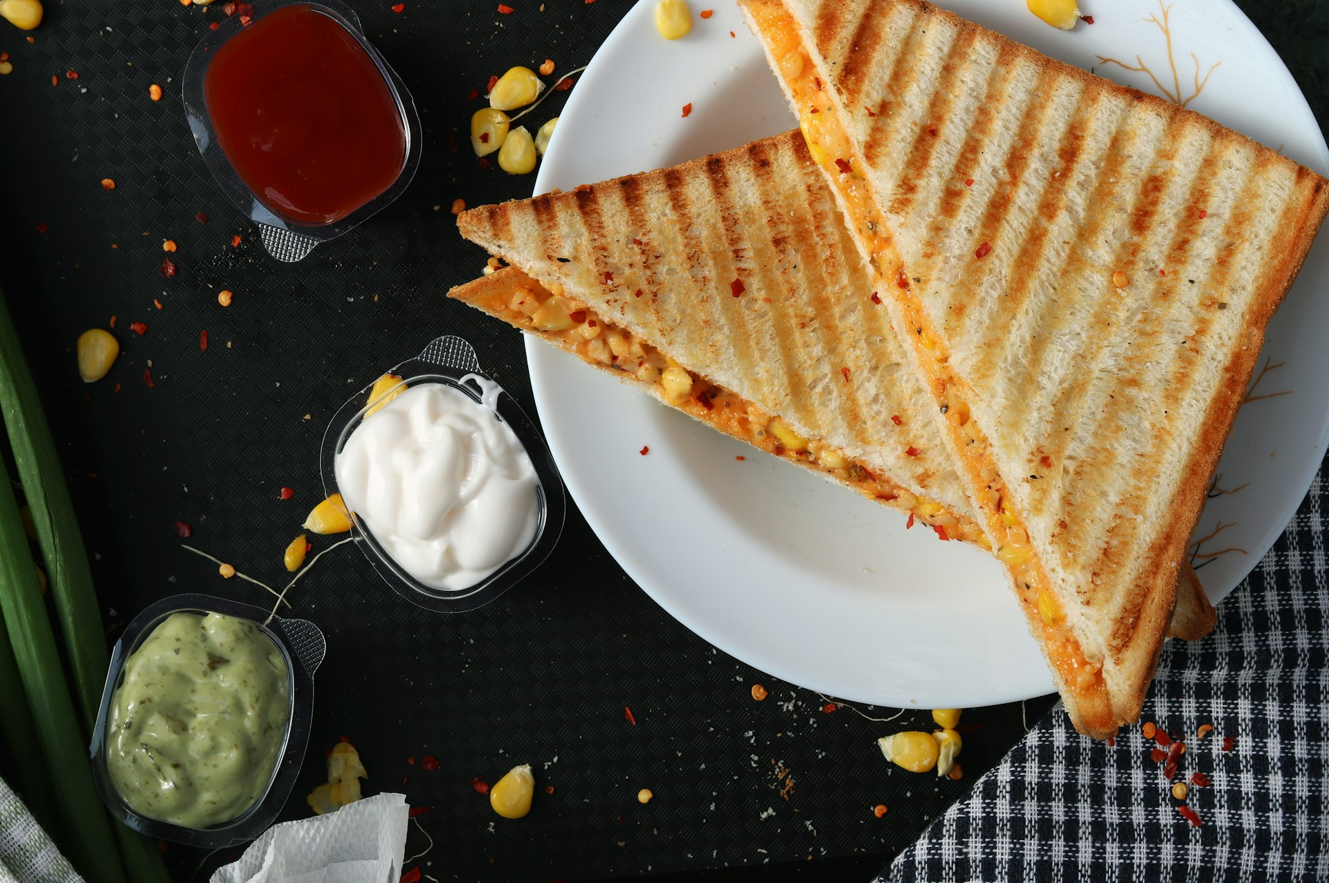 Vegetarian avocado sandwich